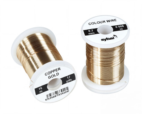 Colour Wire, 0.2 mm, Copper Gold